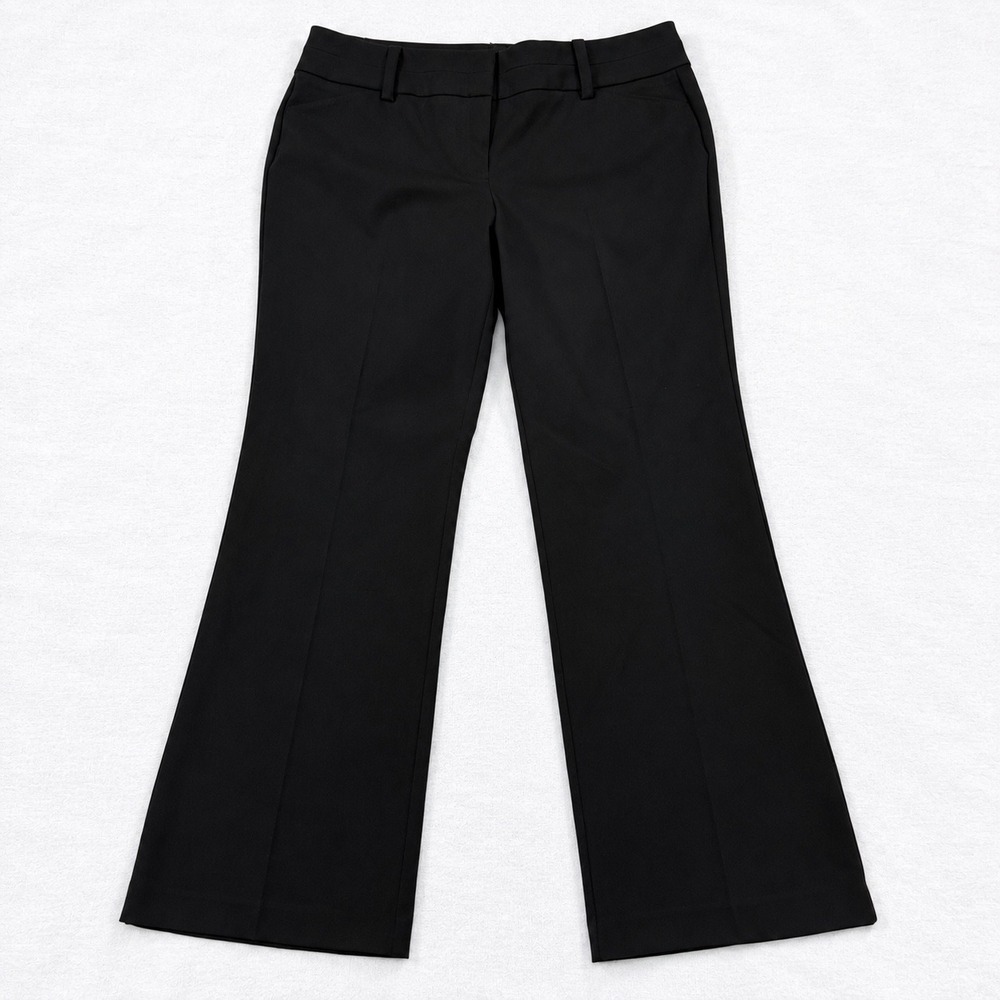 New York & Company Black Stretch Flare Leg Dress Pants Size 14 Business Office